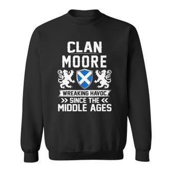 Clan Moore Scottish Family Scotland Mothers Day Fathers Men Women Sweatshirt Graphic Print Unisex - Thegiftio UK