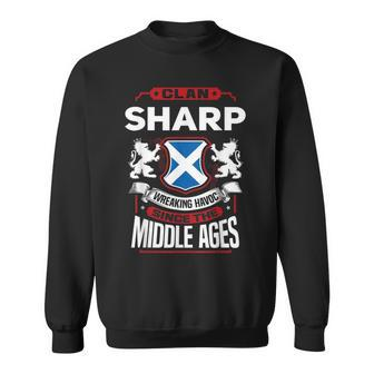 Clan Sharp Scottish Surname Family Reunion Scotland Men Women Sweatshirt Graphic Print Unisex - Seseable
