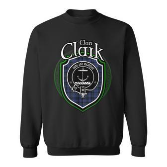 Clark Clan Crest | Scottish Clan Clark Family Crest Badge Sweatshirt - Seseable