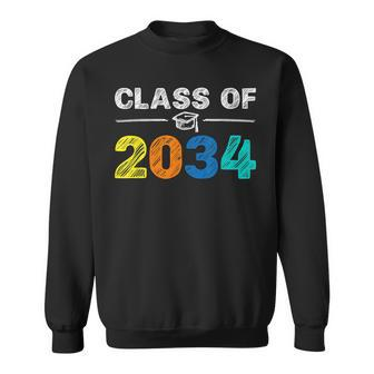 Class Of 2034 Grow With Me First Day Of School Graduation Sweatshirt | Mazezy