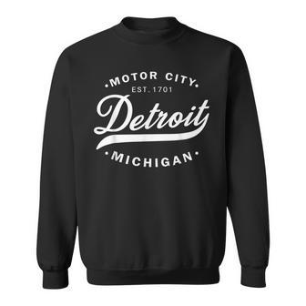 Classic Michiganians Vintage Detroit Motor City Michigan Mi Sweatshirt | Mazezy