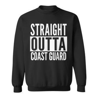 Coast Guard Straight Outta College University Alumni Sweatshirt - Seseable