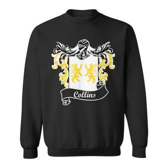 Collins Coat Of Arms Surname Last Name Family Crest Sweatshirt - Seseable