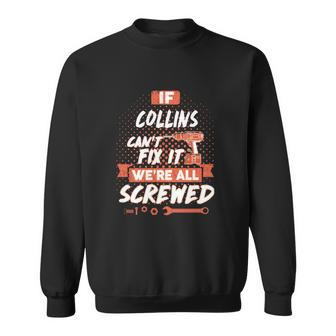 Collins Name Collins Family Name Crest Sweatshirt - Seseable