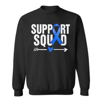 Colon Cancer Warrior Support Squad Colon Cancer Awareness Sweatshirt | Mazezy