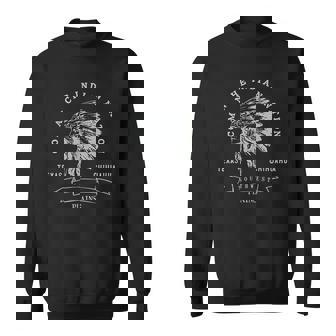Comanche Native American Indian Pride Chief Respect V2 Men Women Sweatshirt Graphic Print Unisex - Thegiftio