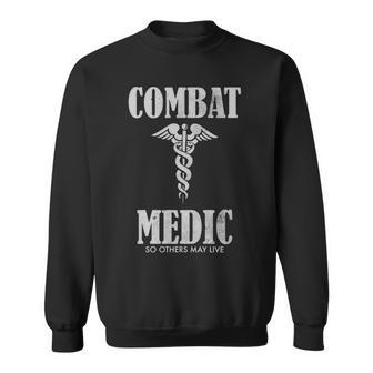 Combat Medic Distressed United States Army Sweatshirt | Mazezy
