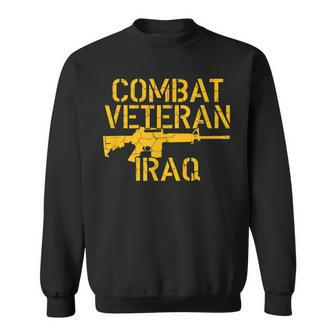 Combat Veteran Iraq For Proud American Vets Men Women Sweatshirt Graphic Print Unisex | Seseable UK