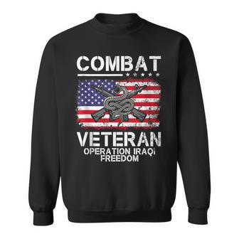 Combat Veteran Operation Iraqi Freedom Veterans Day Iraq Sweatshirt | Seseable UK