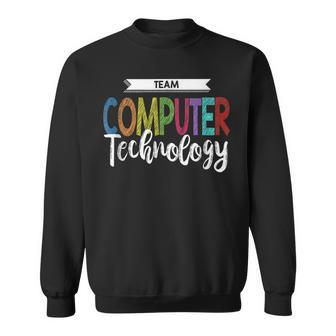 Computer Team Technology Teacher School Men Women Sweatshirt Graphic Print Unisex - Thegiftio UK