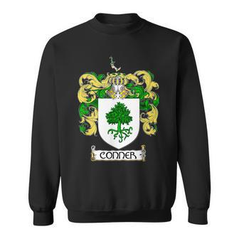 Conner Family Crest Coat Of Clan Arms Irish Surname Gift Men Women Sweatshirt Graphic Print Unisex - Thegiftio UK