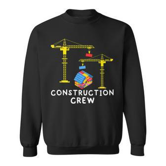 Construction Crew Bricklayer Building Blocks Master Builder Sweatshirt | Mazezy