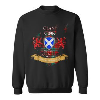 Cook Scottish Family Clan Middle Ages Mischief Sweatshirt | Mazezy
