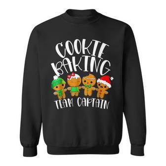 Cookie Baking Team Captain Xmas Bakers Gingerbread Men Women Sweatshirt Graphic Print Unisex - Seseable