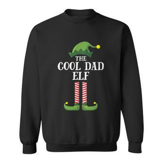 Cool Dad Elf Matching Family Group Christmas Party Pajama Sweatshirt - Monsterry CA