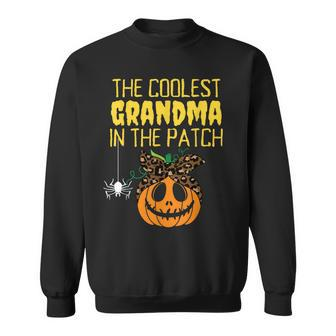 Coolest Grandma In The Patch Grandma Halloween Costume Nana Men Women Sweatshirt Graphic Print Unisex - Thegiftio UK