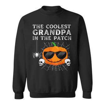 Coolest Grandpa In The Patch Halloween Costume Party Mens Men Women Sweatshirt Graphic Print Unisex - Thegiftio UK
