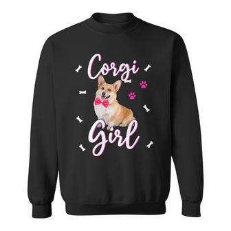 Corgi Dog Corgis Girl Women Puppy Mom Dog Mama Paws Pet Owner Sweatshirt - Monsterry UK