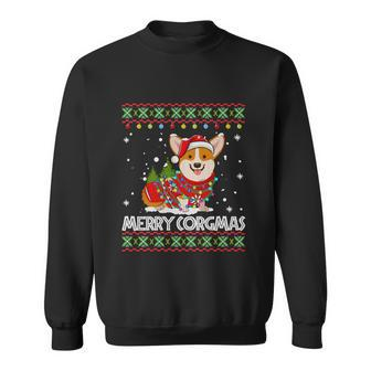 Corgi Dog Merry Corgmas Santa Corgi Ugly Christmas Sweater V2 Sweatshirt - Monsterry UK