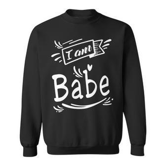 Couple Funny I Am Babe - Mens Standard Sweatshirt - Monsterry UK