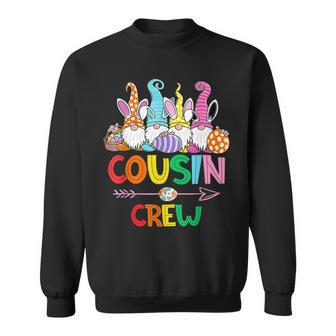 Cousin Crew Easter Bunny Gnome Family Matching Boys Girls Sweatshirt | Mazezy