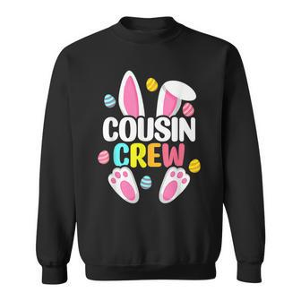 Cousin Crew Easter Bunny Happy Easte Family Matching Toddler Sweatshirt | Mazezy
