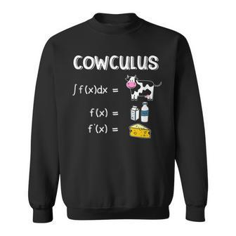 Cowculus Cow Math Nerdy Student Teacher Mathematician Sweatshirt - Seseable