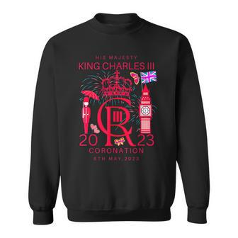 Cr Iii King Coronation May 2023 Royal Family British Flag Sweatshirt | Mazezy