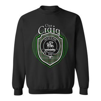 Craig Clan Crest | Scottish Clan Craig Family Crest Badge Sweatshirt - Seseable