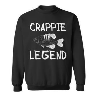 Crappie Legend Fischer Angler Sweatshirt - Seseable