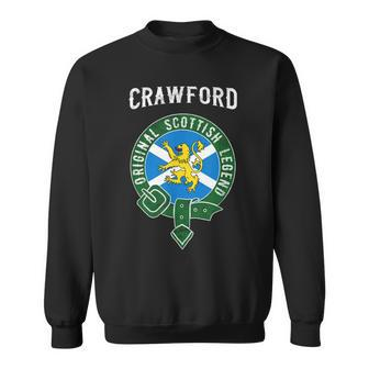 Crawford Clan Scottish Legend Scotland Flag Belt Men Women Sweatshirt Graphic Print Unisex - Seseable