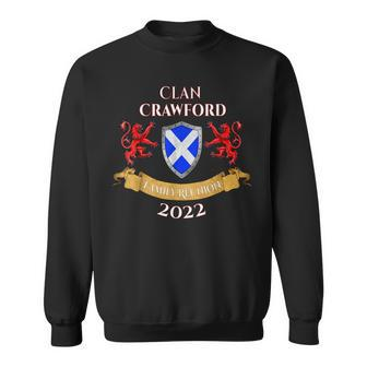 Crawford Family Reunion 2022 Scottish Clan Men Women Sweatshirt Graphic Print Unisex - Seseable