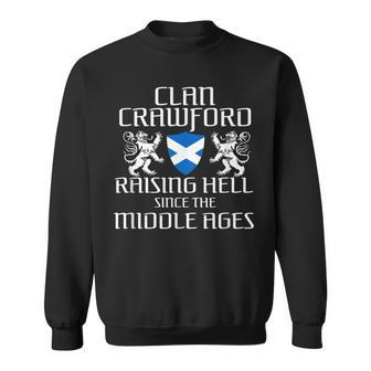 Crawford Scottish Family Scotland Name Men Women Sweatshirt Graphic Print Unisex - Seseable