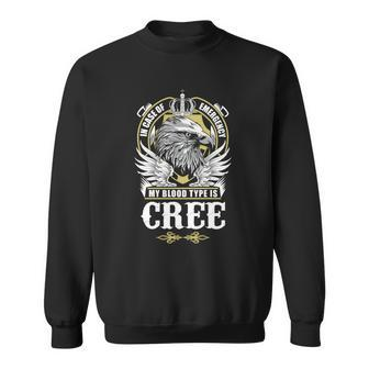 Cree Name - In Case Of Emergency My Blood Sweatshirt - Seseable