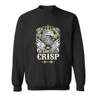 Crisp Name - In Case Of Emergency My Blood Sweatshirt - Seseable