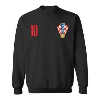 Croatia Soccer Jersey 2022 Croatian Flag Football Team Fan V2 Men Women Sweatshirt Graphic Print Unisex - Thegiftio UK