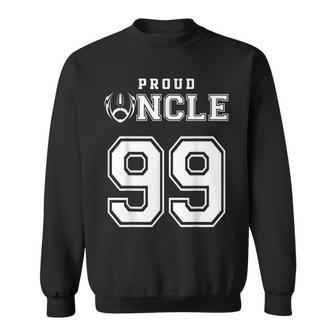 Custom Proud Football Uncle Number 99 Personalized For Men Sweatshirt | Mazezy