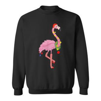 Cute And Fun Tropical Flamingo Christmas Men Women Sweatshirt Graphic Print Unisex - Thegiftio UK