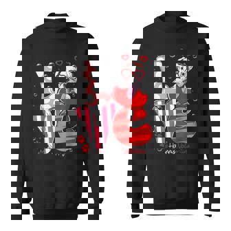 Cute Boxer Dog Love Valentine Puppy Lover V2 Sweatshirt - Seseable