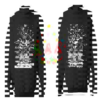 Cute Elves Winter Christmas 2022 Three Nordic Gnomes Swedish V2 Men Women Sweatshirt Graphic Print Unisex - Thegiftio