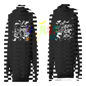 Cute Halloween Nurse Nursing Zombie Halloween Pattern V6 Men Women Sweatshirt Graphic Print Unisex - Thegiftio