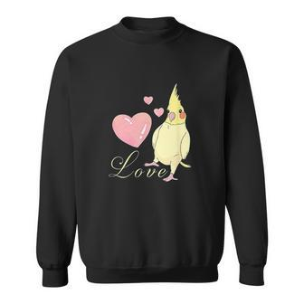 Cute Love Bird Mom Cockatiel Owner Lover Weiro Bird Meme V2 Men Women Sweatshirt Graphic Print Unisex - Thegiftio UK