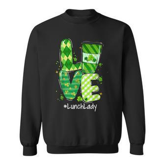 Cute Lucky Love Lunch Lady Happy St Patricks Day Outfit Sweatshirt - Seseable