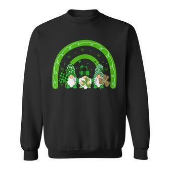 Cute Lucky Rainbow Gnome Happy St Patricks Day Family Outfit Sweatshirt - Seseable