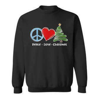 Cute Retro Peace Love Christmas Boho Christmas Men Women Sweatshirt Graphic Print Unisex - Thegiftio UK