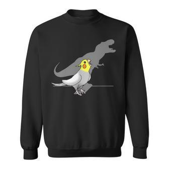 Cute Screaming Parrot Birb Memes Funny T Rex Cockatiel Sweatshirt - Seseable