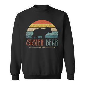 Cute Sister Bear Retro Little Sister Vintage Big Sister Men Women Sweatshirt Graphic Print Unisex - Thegiftio UK