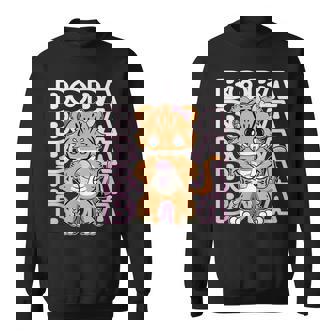 Cute Tiger Anime Cat Boba Bubble Tea Men Women Sweatshirt Graphic Print Unisex - Thegiftio