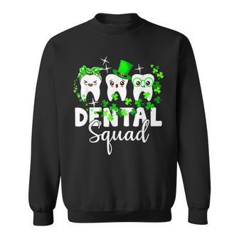 Cute Tooth Leprechaun Hat Dental Squad St Patricks Day Sweatshirt - Seseable