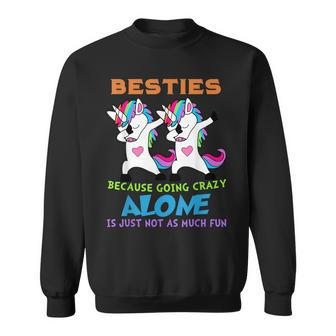 Cute Unicorn Besties Best Friends For Ever Sweatshirt - Seseable